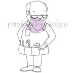 Purple Onion Designs Kris Kringle Unmounted Cling Stamp pod6009
