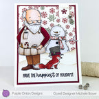Purple Onion Designs Kris Kringle Unmounted Cling Stamp pod6009 Michele Boyer Card