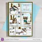 Purple Onion Designs Little Lucy Unmounted Cling Stamp pod6021 Merry And Bright Card