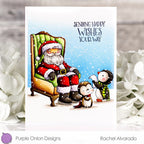 Purple Onion Designs Marley Unmounted Cling Stamp pod1418 Rachel Alvarado Card