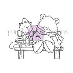 Purple Onion Designs Merry Bestie-Mas Unmounted Cling Stamp pod5032