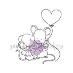 Purple Onion Designs Micey Smooches Unmounted Cling Stamp pod5016