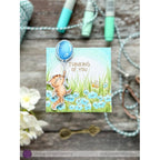 Purple Onion Designs Miles Up Up And Away Unmounted Cling Stamp pod6055 Thinking Of You Card