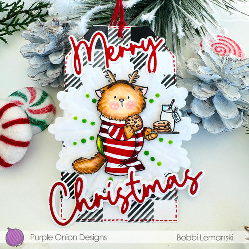Purple Onion Designs Milk And Cookies Unmounted Cling Stamp pod5040 Bobbi Lemanski Card