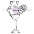 Purple Onion Designs Mr. Corgi's Margarita Unmounted Cling Stamp pod5047