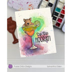 Purple Onion Designs Mr. Corgi's Margarita Unmounted Cling Stamp pod5047 Sip Hooray Card