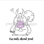 Purple Onion Designs Nuts About You Unmounted Cling Stamp pod5054