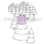 Purple Onion Designs Perfect Pines Unmounted Cling Stamp pod1427
