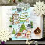 Purple Onion Designs Perfect Pines Unmounted Cling Stamp pod1427 Malgorzata Mazejko Card