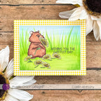 Purple Onion Designs Picking Daisies Unmounted Cling Stamp pod5043 Wishing You The Sweetest Day