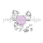 Purple Onion Designs Puffin Productions Unmounted Cling Stamp pod6064