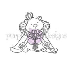 Purple Onion Designs Queen Lioness Unmounted Cling Stamp pod5082