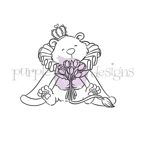 Purple Onion Designs Queen Lioness Unmounted Cling Stamp pod5082