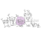 Purple Onion Designs Reindeer Tryouts Unmounted Cling Stamp pod6057