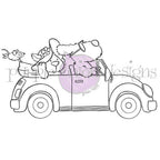 Purple Onion Designs Road Tripping Unmounted Cling Stamp pod5051