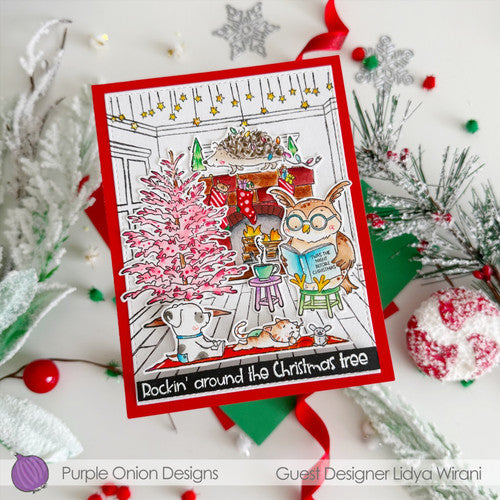 Purple Onion Designs Storytime with Mr. Whoo Unmounted Cling Stamp pod6065 Lidya Wirani