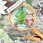 Purple Onion Designs Storytime with Mr. Whoo Unmounted Cling Stamp pod6065 Malgorzata Mazejko
