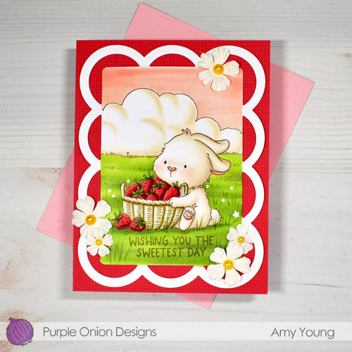 Purple Onion Designs Sweet Bunny Unmounted Cling Stamp pod5046 Sweetest Day