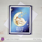 Purple Onion Designs Sweet Dreams Unmounted Cling Stamp pod5076 May All Your Dreams Come True
