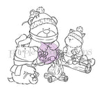 Purple Onion Designs Toasty Times Unmounted Cling Stamp pod5031