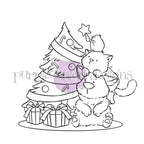 Purple Onion Designs Tofu And Friends Trim-a-Tree Unmounted Cling Stamp pod5036