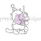 Purple Onion Designs Tofu Birthday Wishes Unmounted Cling Stamp pod5049