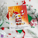 Purple Onion Designs Tofu Candy Cane Wishes Unmounted Cling Stamp pod5068 Lidya Wirani