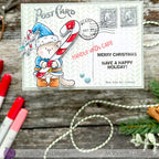 Purple Onion Designs Tofu Candy Cane Wishes Unmounted Cling Stamp pod5068 Malgorzata Mazejko