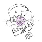Purple Onion Designs Tofu Exhausted Unmounted Cling Stamp pod5080