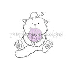 Purple Onion Designs Tofu Hugs Unmounted Cling Stamp pod5027