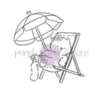 Purple Onion Designs Tofu Time to Relax Unmounted Cling Stamp pod5026