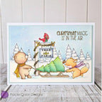 Purple Onion Designs Tree Farm Sign Unmounted Cling Stamp pod1429 Susen Srb Card