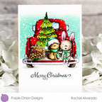 Purple Onion Designs Trixi And Cuddles Unmounted Cling Stamp pod1426 Rachel Alvarado Card