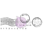 Purple Onion Designs Vintage Holiday Postmark Set Unmounted Cling Stamp pod9027