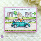 Purple Onion Designs You And I Sentiments Unmounted Cling Stamp pod9035 Road Trip Card