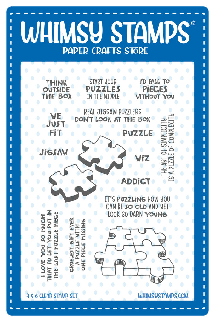 Whimsy Stamps Puzzle It Clear Stamps cwsd236a