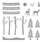 s4-1322 Spellbinders Woodland Scene Etched Dies