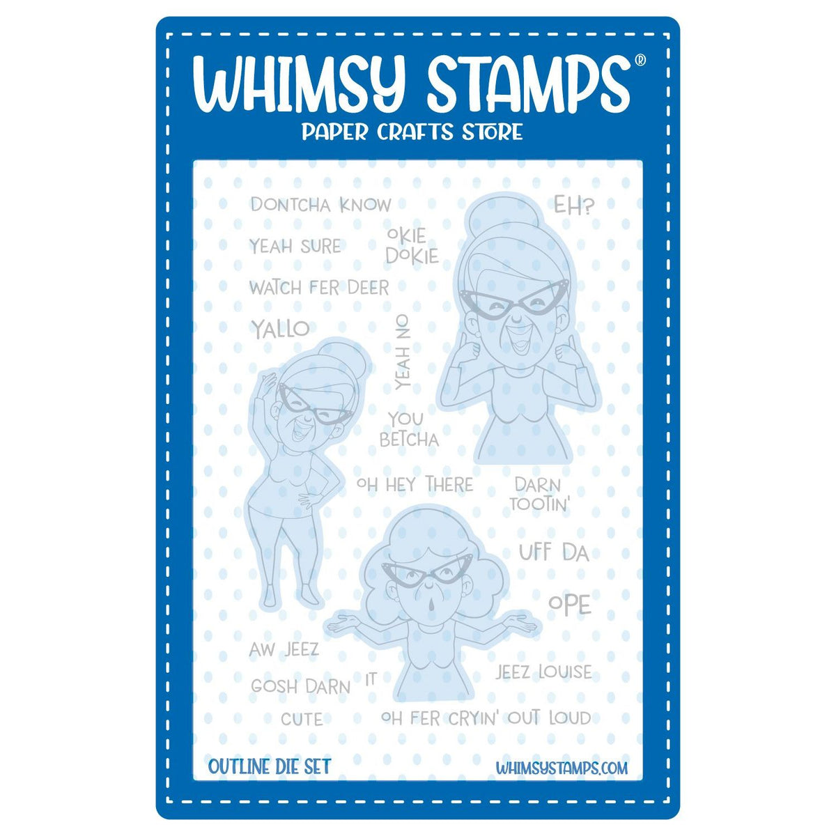 Whimsy Stamps Dontcha Know Outline Dies wsd246 Simon Says Stamp