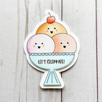 Avery Elle Clear Stamps Scoop st-23-38 let's celebrate