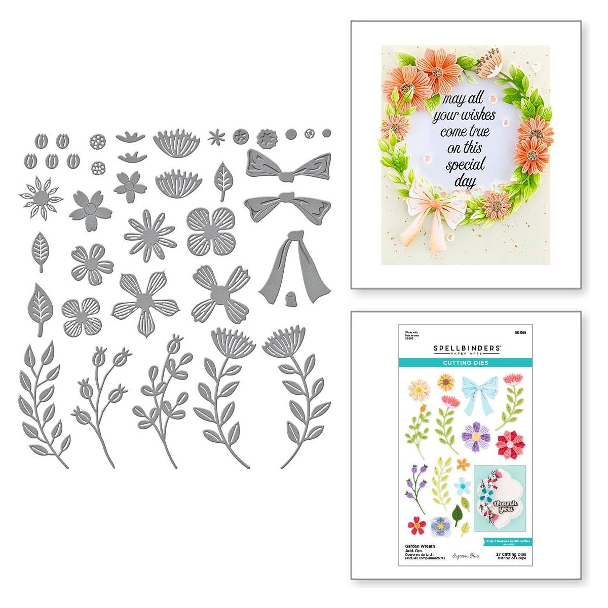 s5-598 Spellbinders Garden Wreath Add-Ons Etched Dies product image