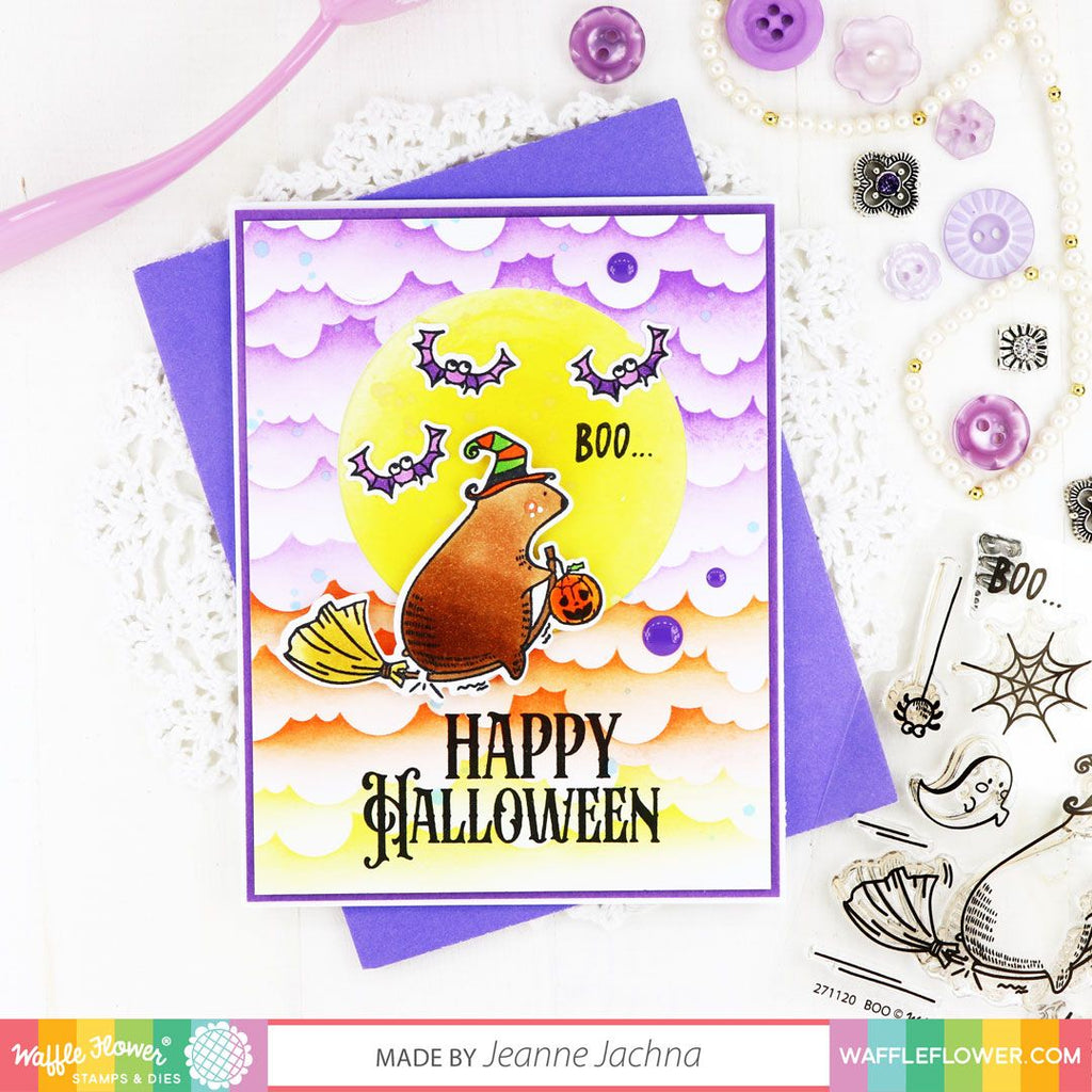 Waffle Fower Happy Halloween Clear Stamps 421525 happy halloween