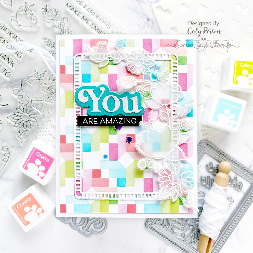 Simon Says Stamp September I Want It All Stencils set857st