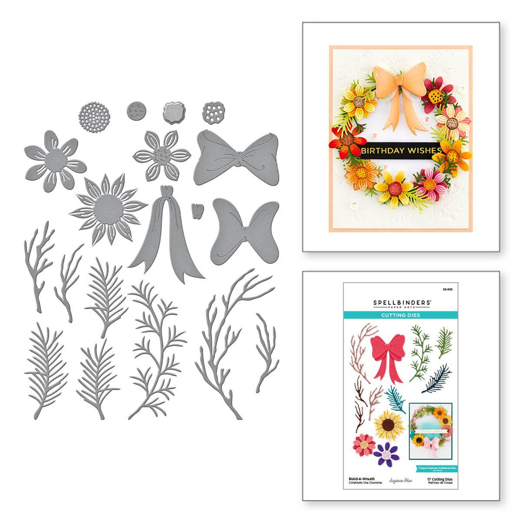 s5-595 Spellbinders Build-A-Wreath Etched Dies product image