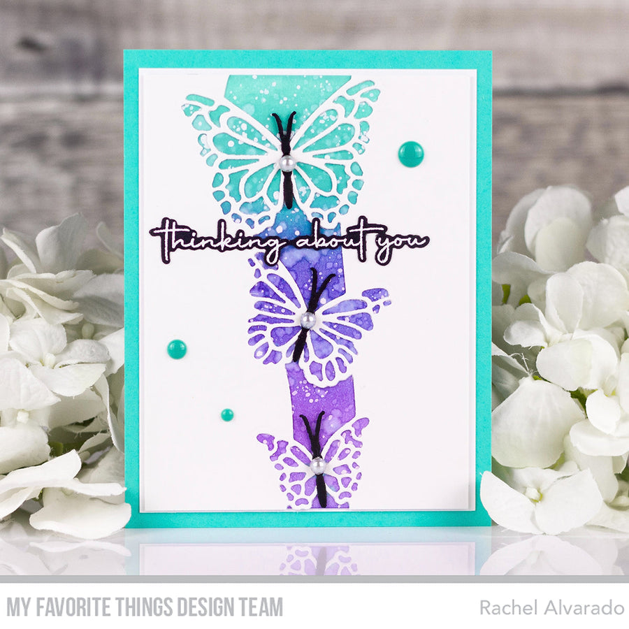 My Favorite Things You Give Me Butterflies Clear Stamps cs867 Thinking about You | color-code:alt3