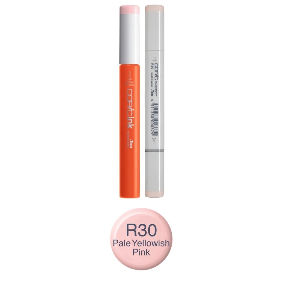 Copic Marker Pale Yellowish Pink Marker and Refill Bundle R30