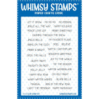 Whimsy Stamps Simple Sentiment Strips Holidays Clear Stamps cwsd465