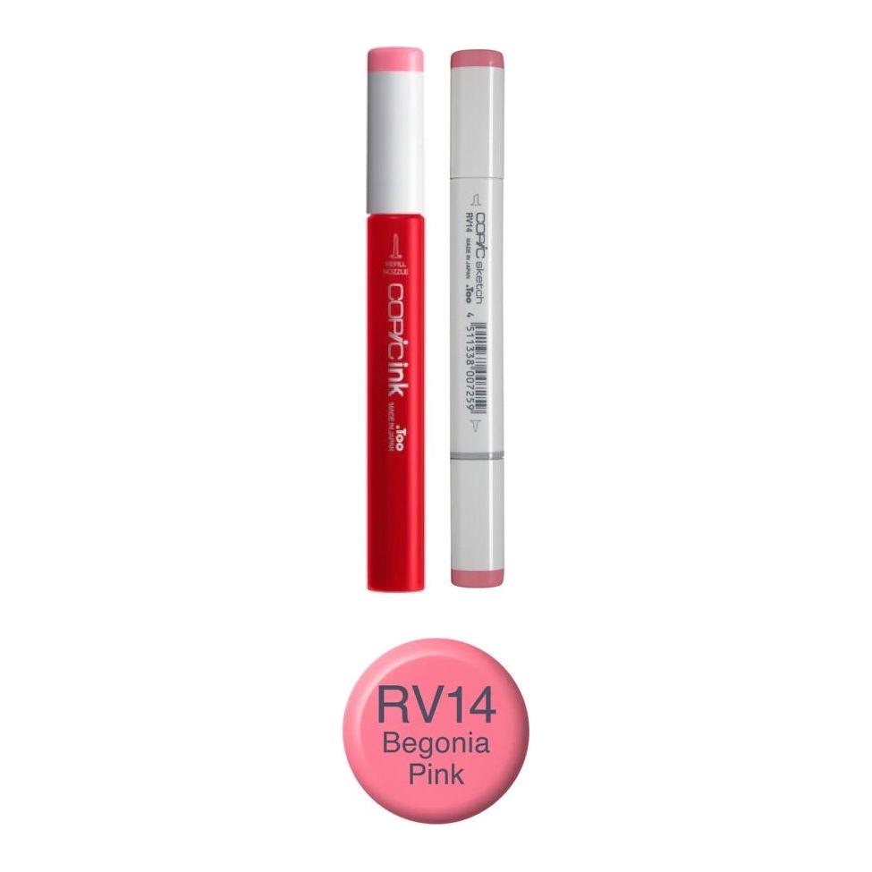 Copic Marker Begonia Pink Marker and Refill Bundle RV14
