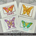 Tim Holtz Sizzix Vault Scribbly Butterfly Thinlits Dies 666564 thanks