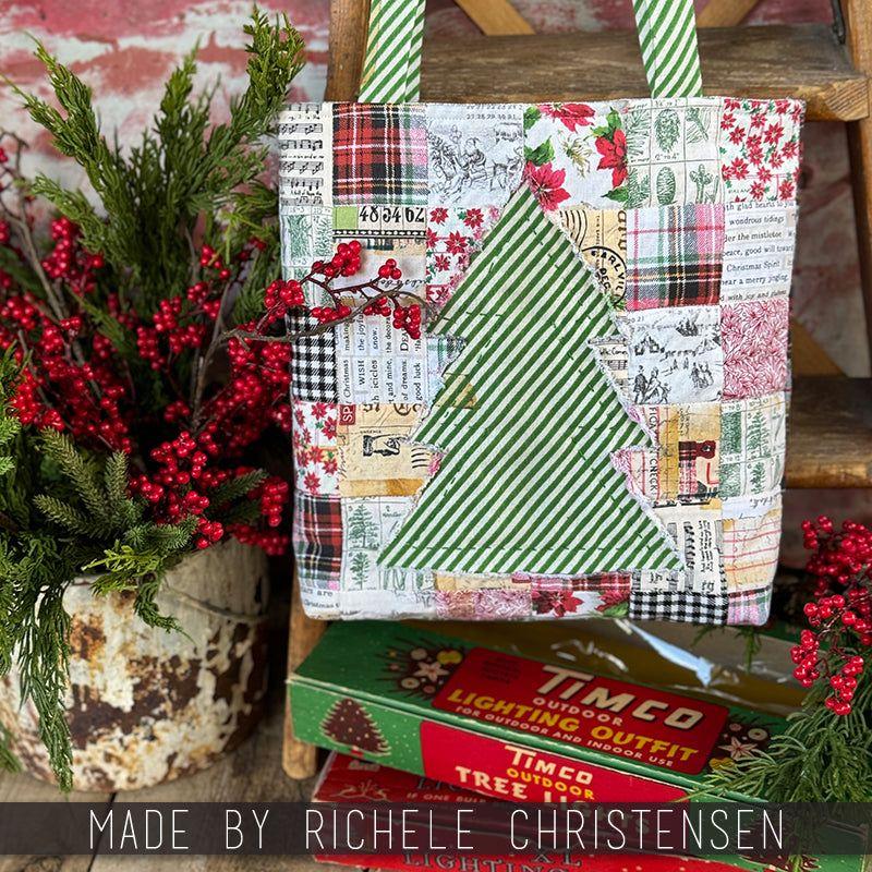 Tim Holtz Eclectic Elements Holidays Past Fabric By The Yard Poinsettia Print
