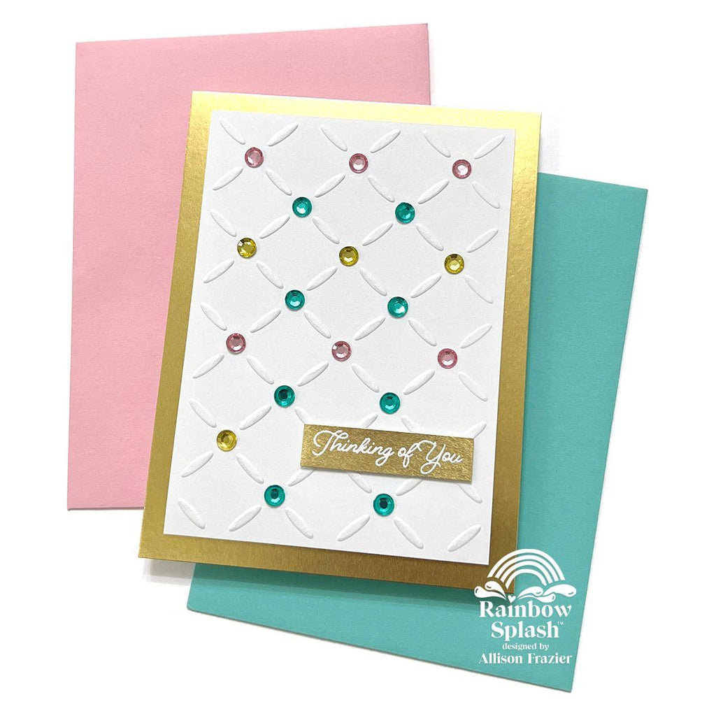 Rainbow Splash Clear Stamps Everyday Greetings rs101 Thinking of You Card | color-code:ALT02